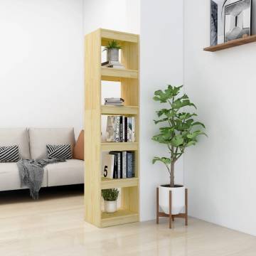 Book Cabinet/Room Divider 40x30x167.5 cm Solid Pinewood