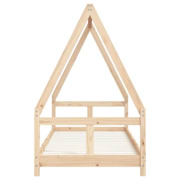 Kids Bed Frame 80x200 cm Solid Wood Pine