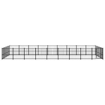 Outdoor Dog Kennel Steel 33.87 m²