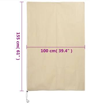 Plant Fleece Covers with Zip 10 pcs 70 g/m² 1x1.55 m