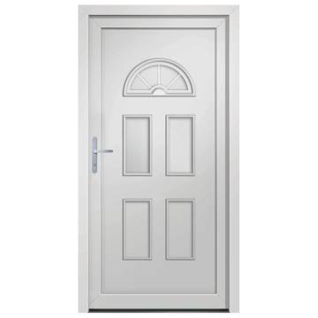 Front Door White 98x208 cm PVC