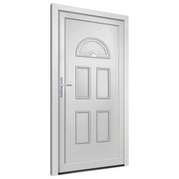 Front Door White 98x208 cm PVC