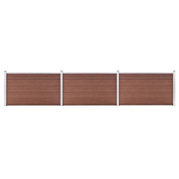 Garden Fence WPC 526x106 cm Brown