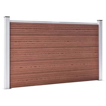 Garden Fence WPC 526x106 cm Brown