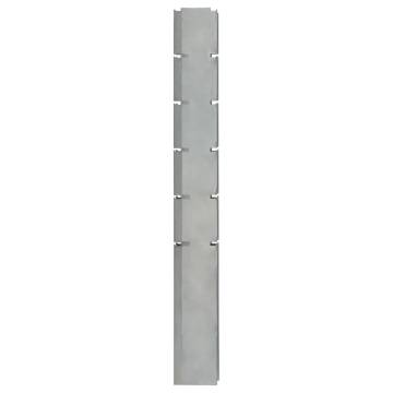 Garden Fence Posts 30 pcs Silver 160 cm Galvanised Steel