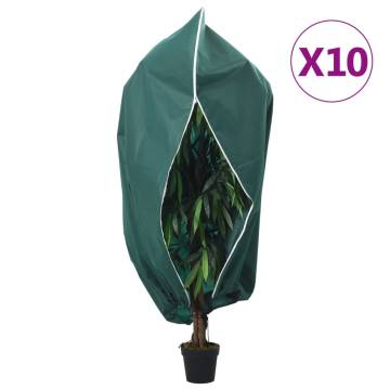 Plant Fleece Covers with Zip 10 pcs 70 g/m² 3.93x3 m