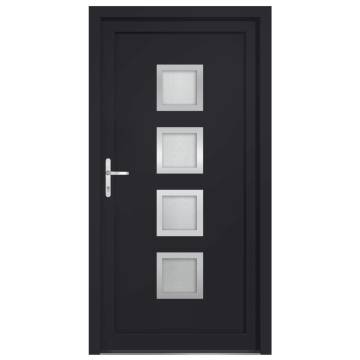 Front Door Anthracite 88x200 cm PVC