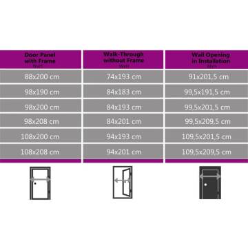 Front Door Anthracite 88x200 cm PVC