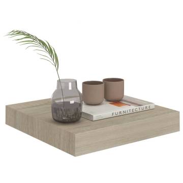 Floating Wall Shelf Oak 23x23.5x3.8 cm MDF