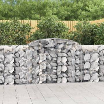 Arched Gabion Baskets 13 pcs 300x50x100/120 cm Galvanised Iron