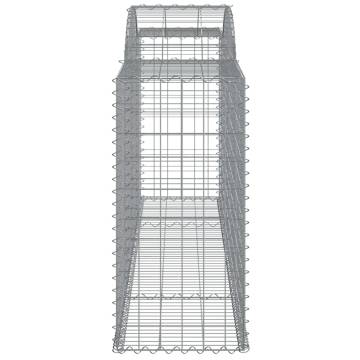 Arched Gabion Baskets 13 pcs 300x50x100/120 cm Galvanised Iron