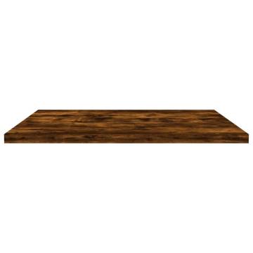 Wall Shelves 4 pcs Smoked Oak 40x40x1.5 cm Engineered Wood