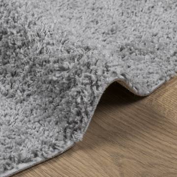 Shaggy Rug PAMPLONA High Pile Modern Grey Ø 280 cm