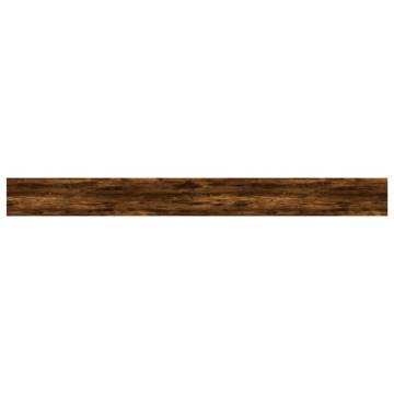 Wall Shelves 4 pcs Smoked Oak 100x10x1.5 cm Engineered Wood