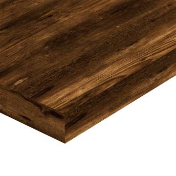 Wall Shelves 4 pcs Smoked Oak 100x10x1.5 cm Engineered Wood