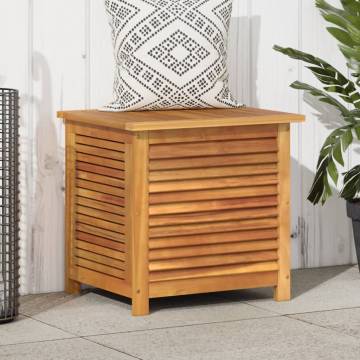 Garden Storage Box with Louver 60x50x56 cm Solid Wood Acacia