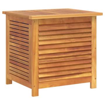 Garden Storage Box with Louver 60x50x56 cm Solid Wood Acacia