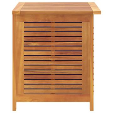 Garden Storage Box with Louver 60x50x56 cm Solid Wood Acacia