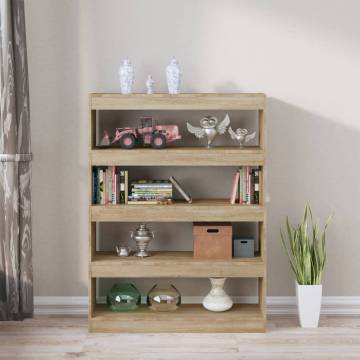 Book Cabinet/Room Divider Sonoma Oak 100x30x135 cm