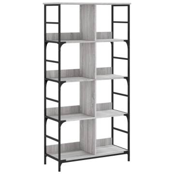 Bookshelf Grey Sonoma 78.5x33x153 cm Engineered Wood