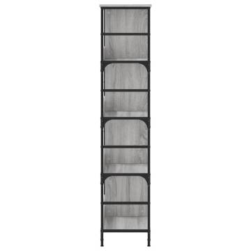 Bookshelf Grey Sonoma 78.5x33x153 cm Engineered Wood