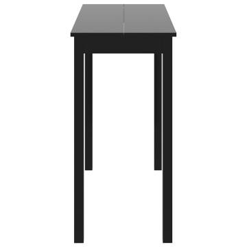 Bar Table MDF Black 115x55x107 cm