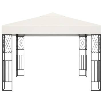 Gazebo 3x3 m Cream Fabric