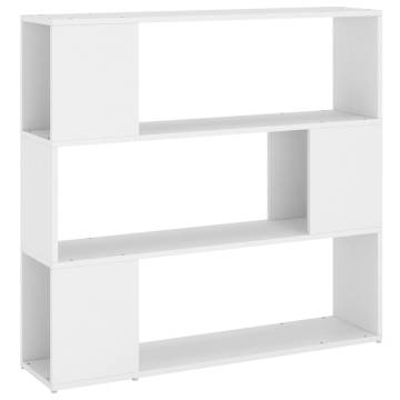 Book Cabinet Room Divider White 100x24x94 cm