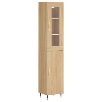 Highboard Sonoma Oak 34.5x34x180 cm Engineered Wood