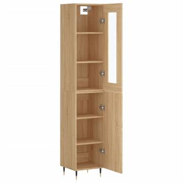 Highboard Sonoma Oak 34.5x34x180 cm Engineered Wood