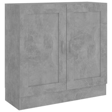 Book Cabinet Concrete Grey 82.5x30.5x80 cm Engineered Wood