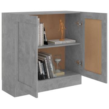 Book Cabinet Concrete Grey 82.5x30.5x80 cm Engineered Wood