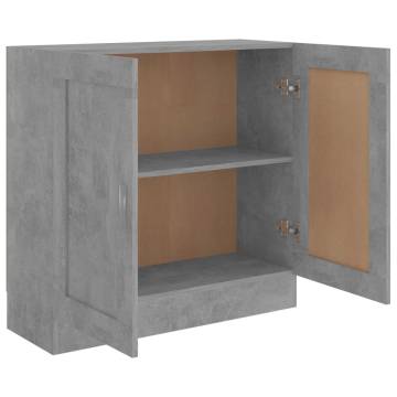 Book Cabinet Concrete Grey 82.5x30.5x80 cm Engineered Wood