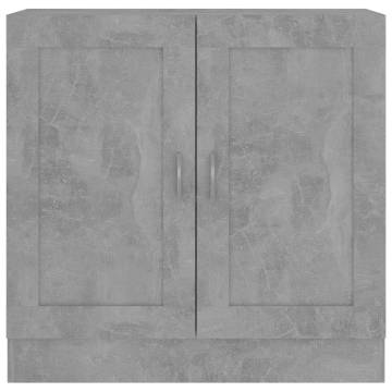 Book Cabinet Concrete Grey 82.5x30.5x80 cm Engineered Wood