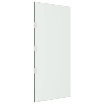 Side Panels for Door Canopy 2 pcs Transparent Tempered Glass