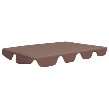 Replacement Canopy for Garden Swing Brown 188/168x145/110 cm