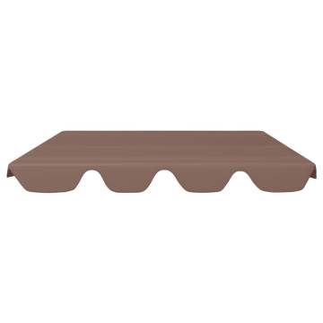 Replacement Canopy for Garden Swing Brown 188/168x145/110 cm