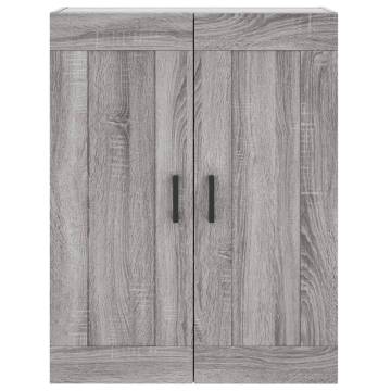 Highboard Grey Sonoma 69.5x34x180 cm Engineered Wood