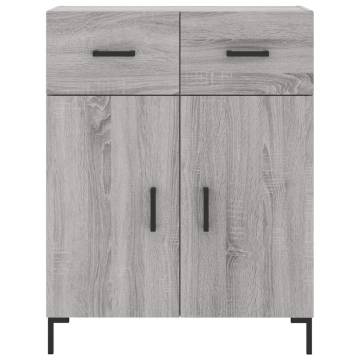 Highboard Grey Sonoma 69.5x34x180 cm Engineered Wood