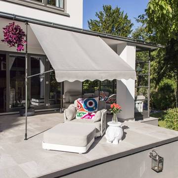 HI Mobile Awning 200x120 cm Grey