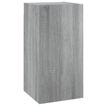 TV Cabinets 2 pcs Grey Sonoma 30.5x30x60 cm Engineered Wood