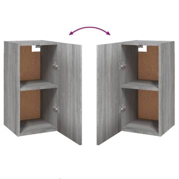 TV Cabinets 2 pcs Grey Sonoma 30.5x30x60 cm Engineered Wood