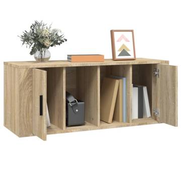 TV Cabinet Sonoma Oak 100x35x40 cm Engineered Wood