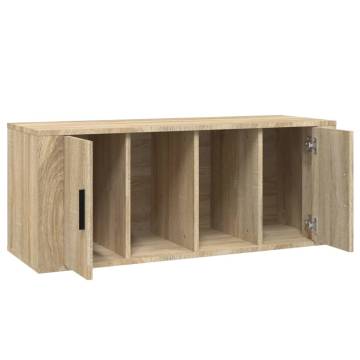 TV Cabinet Sonoma Oak 100x35x40 cm Engineered Wood