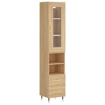 Highboard Sonoma Oak 34.5x34x180 cm Engineered Wood