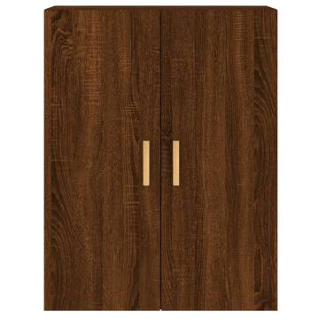 Wall Mounted Cabinets 2 pcs Brown Oak Engineered Wood