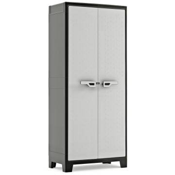 Keter Storage Cabinet with Shelves Titan Black and Grey 182 cm