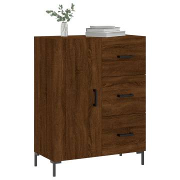 Sideboard Brown Oak 69.5x34x90 cm Engineered Wood