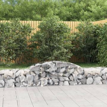 Arched Gabion Baskets 25 pcs 300x50x40/60 cm Galvanised Iron