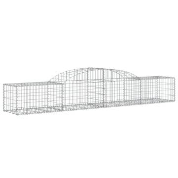 Arched Gabion Baskets 25 pcs 300x50x40/60 cm Galvanised Iron